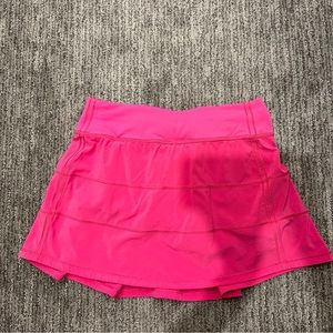 Lululemon pace rival mid rise LONG skirt.